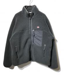 DANTON（ダントン）の古着「スタンドカラーボアフリースジャケット」｜グレー