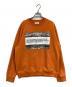 Calvin Klein Jeans（カルバンクラインジーンズ）の古着「プリントスウェット」｜オレンジ