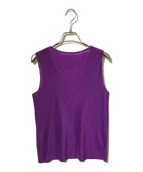 PLEATS PLEASE（プリーツプリーズ）PLEATS PLEASE (プリーツプリーズ) プリーツSSカットソー パープル サイズ:3の古着・服飾アイテム