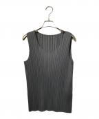 PLEATS PLEASEプリーツプリーズ）の古着「プリーツタンクカットソー」｜グレー