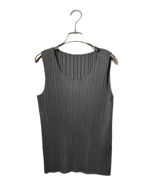 PLEATS PLEASE（プリーツプリーズ）PLEATS PLEASE (プリーツプリーズ) プリーツタンクカットソー グレー サイズ:3の古着・服飾アイテム