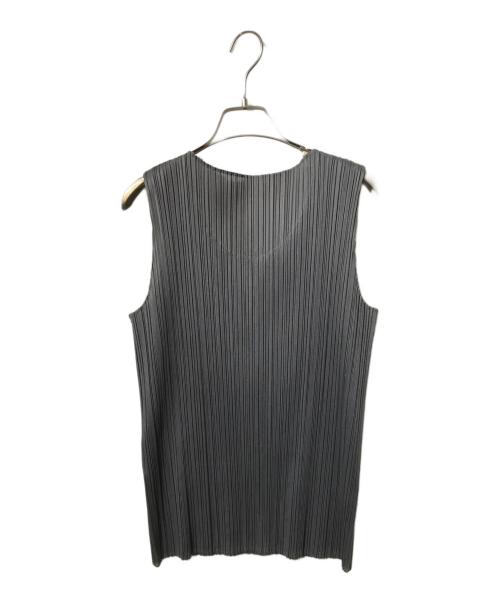 PLEATS PLEASE（プリーツプリーズ）PLEATS PLEASE (プリーツプリーズ) プリーツタンクカットソー グレー サイズ:3の古着・服飾アイテム