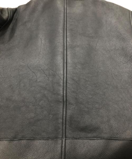 unknown（アンノーン）Unknown (アンノウン) ラムムートンコート ブラック サイズ:Lの古着・服飾アイテム