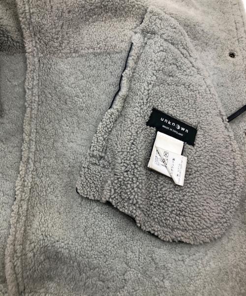 unknown（アンノーン）Unknown (アンノウン) ラムムートンコート ブラック サイズ:Lの古着・服飾アイテム