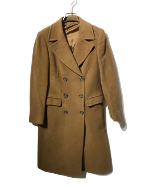 TAGLIATORE（タリアトーレ）TAGLIATORE (タリアトーレ) アルパカミックスダブルコート ブラウン サイズ:42の古着・服飾アイテム