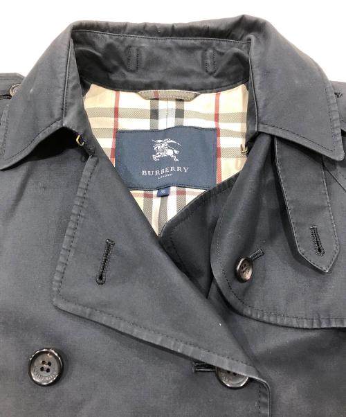 BURBERRY LONDON（バーバリーロンドン）BURBERRY LONDON (バーバリーロンドン) 裏ノヴァチェックトレンチコート ブラック サイズ:38の古着・服飾アイテム