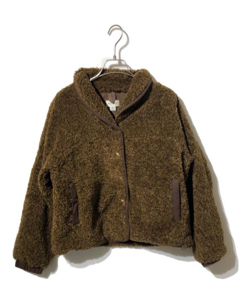 sienne（シエンヌ）sienne (シエンヌ) ボアジャケット ブラウン サイズ:Ｆの古着・服飾アイテム