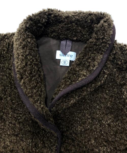 sienne（シエンヌ）sienne (シエンヌ) ボアジャケット ブラウン サイズ:Ｆの古着・服飾アイテム