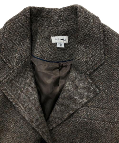 sienne（シエンヌ）sienne (シエンヌ) Roger Wool-Blend Coat（ロジャー　ウールブレンド　コート）/ウールコート グレー サイズ:Ｆの古着・服飾アイテム