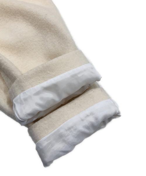 BEARDSLEY（ビアズリー）BEARDSLEY (ビアズリー) ラグランスリーブ ノーカラージャケット/圧縮ウールショートコート ベージュ サイズ:Fの古着・服飾アイテム