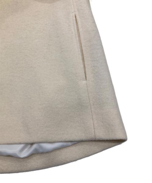 BEARDSLEY（ビアズリー）BEARDSLEY (ビアズリー) ラグランスリーブ ノーカラージャケット/圧縮ウールショートコート ベージュ サイズ:Fの古着・服飾アイテム