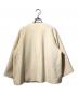 BEARDSLEY (ビアズリー) ラグランスリーブ ノーカラージャケット/圧縮ウールショートコート ベージュ サイズ:F：12000円