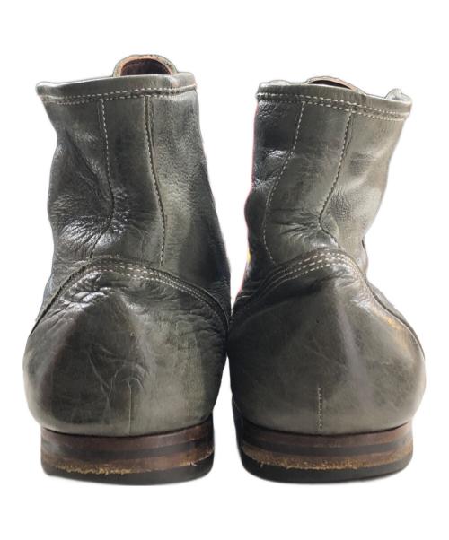 MIHARA YASUHIRO（ミハラヤスヒロ）MIHARA YASUHIRO (ミハラヤスヒロ) レザーブーツ グリーン サイズ:26の古着・服飾アイテム