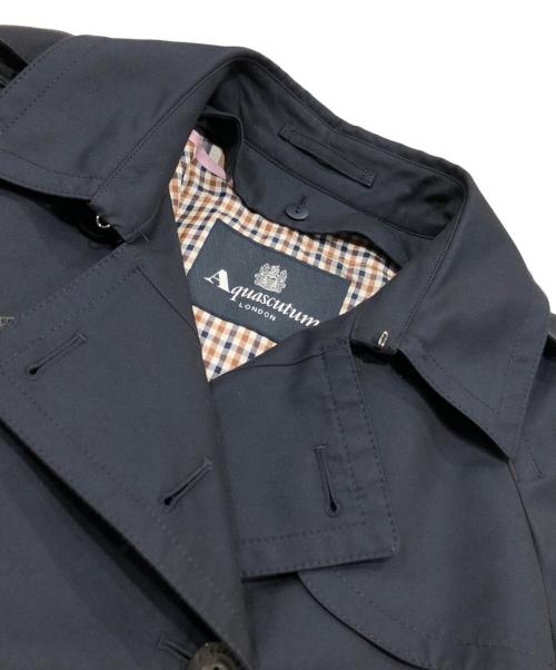 Aquascutum（アクアスキュータム）Aquascutum (アクアスキュータム) ライナー付トレンチコート ネイビー サイズ:10の古着・服飾アイテム