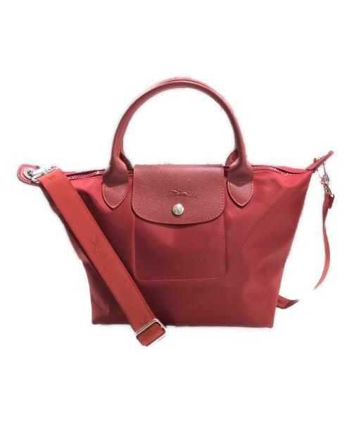 LONGCHAMP（ロンシャン）LONGCHAMP (ロンシャン) ル・プリアージュ ネオ S/2WAYショルダーバッグ レッドの古着・服飾アイテム
