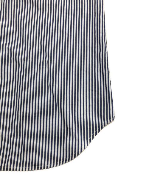 tricot COMME des GARCONS（トリココムデギャルソン）tricot COMME des GARCONS (トリココムデギャルソン) レースストライプシャツ ブルー×ホワイト サイズ:Mの古着・服飾アイテム