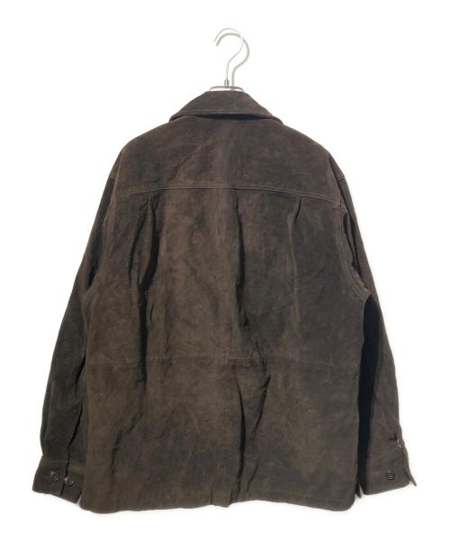 OLD GAP（オールドギャップ）OLD GAP (オールドギャップ) カウレザージャケット/スウェードジャケット ブラウン サイズ:Sの古着・服飾アイテム