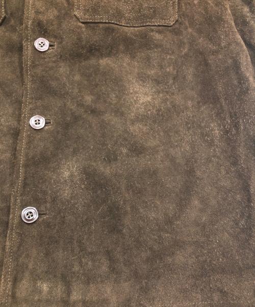 OLD GAP（オールドギャップ）OLD GAP (オールドギャップ) カウレザージャケット/スウェードジャケット ブラウン サイズ:Sの古着・服飾アイテム
