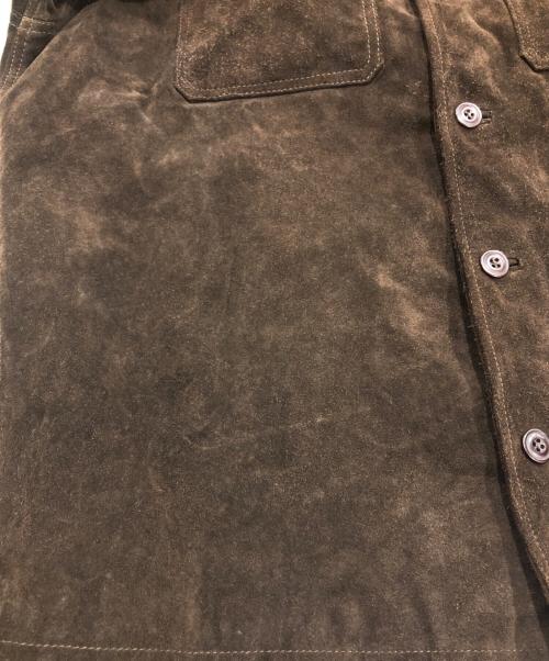 OLD GAP（オールドギャップ）OLD GAP (オールドギャップ) カウレザージャケット/スウェードジャケット ブラウン サイズ:Sの古着・服飾アイテム