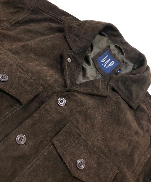 OLD GAP（オールドギャップ）OLD GAP (オールドギャップ) カウレザージャケット/スウェードジャケット ブラウン サイズ:Sの古着・服飾アイテム