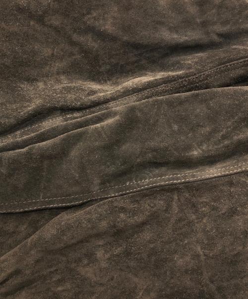 OLD GAP（オールドギャップ）OLD GAP (オールドギャップ) カウレザージャケット/スウェードジャケット ブラウン サイズ:Sの古着・服飾アイテム