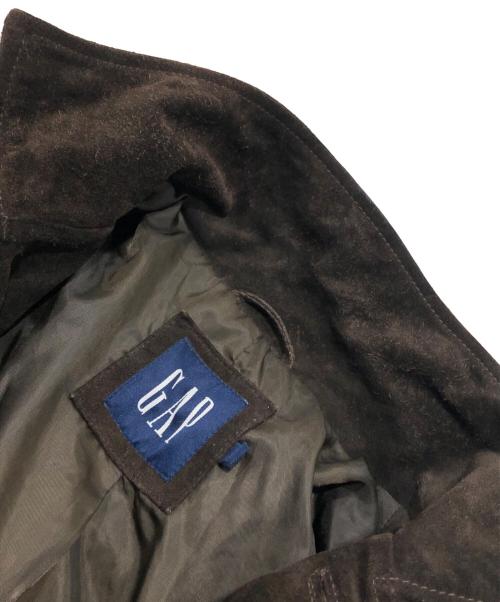 OLD GAP（オールドギャップ）OLD GAP (オールドギャップ) カウレザージャケット/スウェードジャケット ブラウン サイズ:Sの古着・服飾アイテム