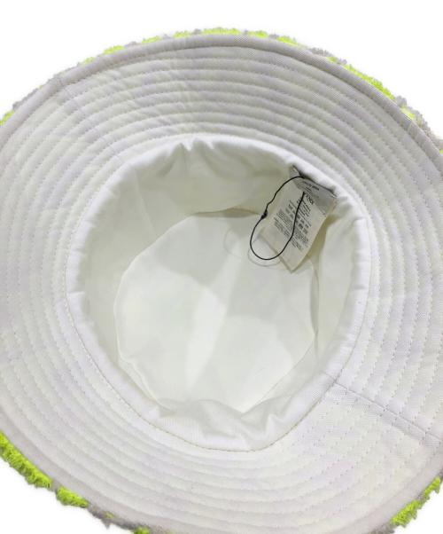 FENDI（フェンディ）FENDI (フェンディ) モノグラム パイルバケットハット イエローの古着・服飾アイテム