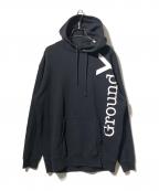 GROUND Yグラウンドワイ）の古着「GYロゴグラフィックフーディー」｜ブラック