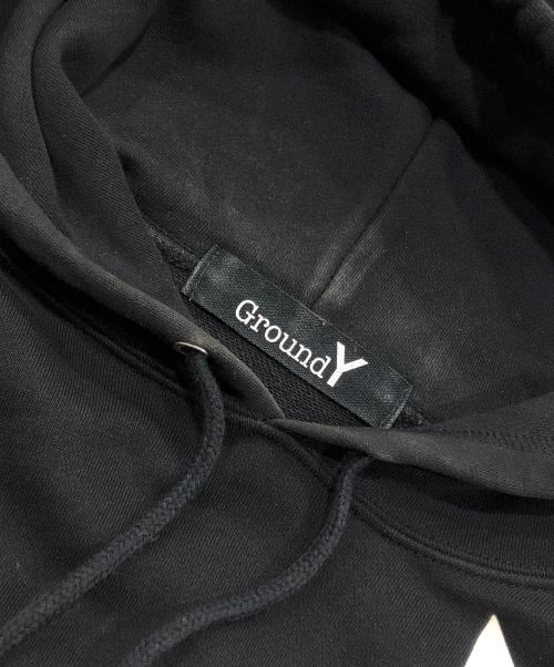 GROUND Y（グラウンドワイ）GROUND Y (グラウンドワイ) GYロゴグラフィックフーディー ブラック サイズ:4の古着・服飾アイテム