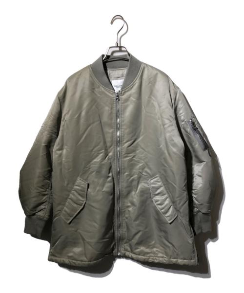 SALON adam et rope'（サロンアダムエロペ）SALON adam et rope' (サロンアダムエロペ) サイドジップミドルMA-1 グレー サイズ:Ｆの古着・服飾アイテム