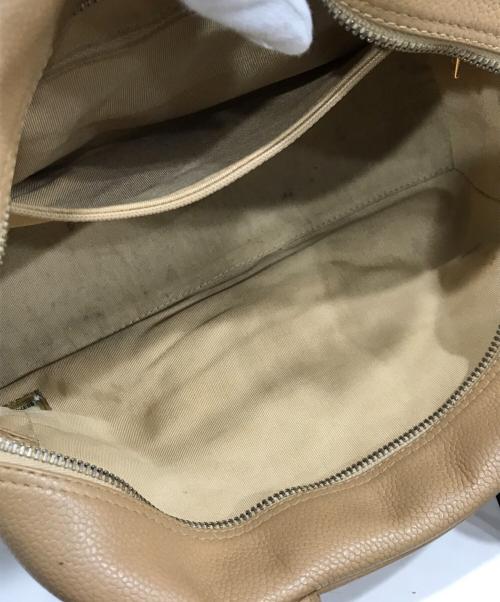 CHANEL（シャネル）CHANEL (シャネル) マトラッセ/ココマーク ボーリングバッグ/ハンドバッグ ベージュの古着・服飾アイテム