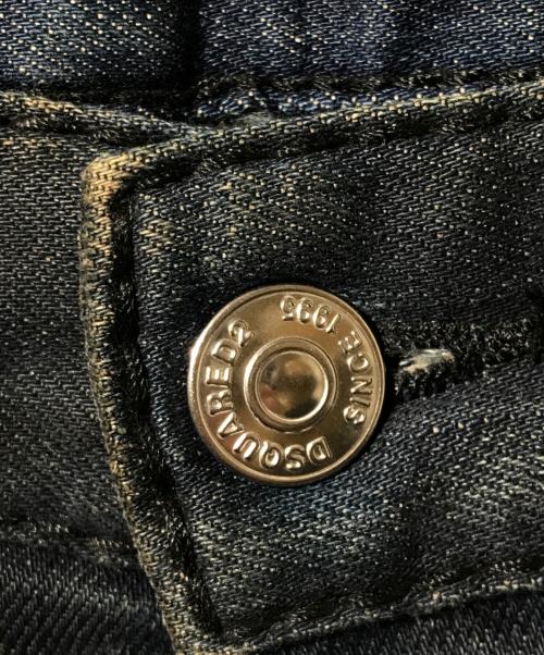 DSQUARED2（ディースクエアード）DSQUARED2 (ディースクエアード) ステッチ加工デニムパンツ インディゴ サイズ:48の古着・服飾アイテム