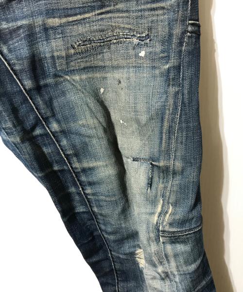 DSQUARED2（ディースクエアード）DSQUARED2 (ディースクエアード) ステッチ加工デニムパンツ インディゴ サイズ:48の古着・服飾アイテム