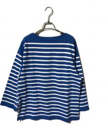 Ets MATERIAUX（マテリオ）の古着「French パネルボーダー バスクシャツ」｜ブルー