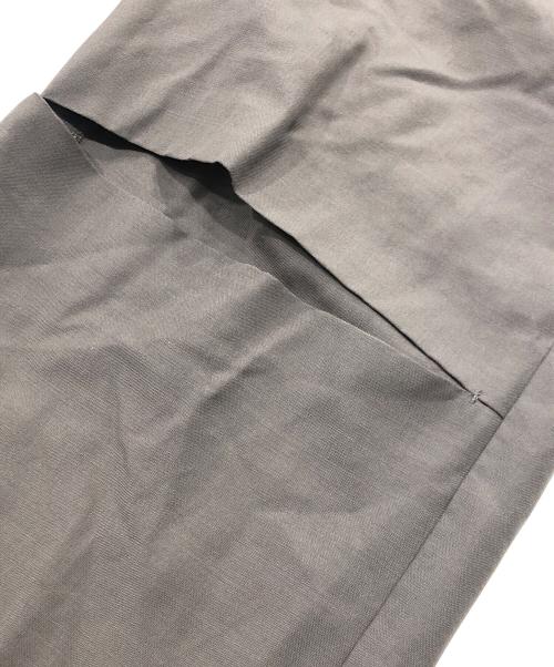 IRENE（アイレネ）IRENE (アイレネ) Slashed トラウザーパンツ グレー サイズ:34の古着・服飾アイテム