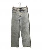 ISABEL MARANTイザベルマラン）の古着「ブリーチデザインカットオフデニムパンツ」｜インディゴ