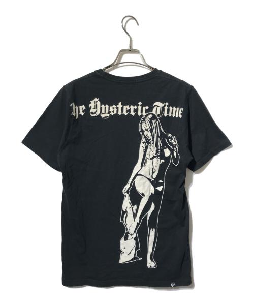 Hysteric Glamour（ヒステリックグラマー）Hysteric Glamour (ヒステリックグラマー) ガールプリントTシャツ/クルーネック半袖Tシャツ ブラック サイズ:Mの古着・服飾アイテム
