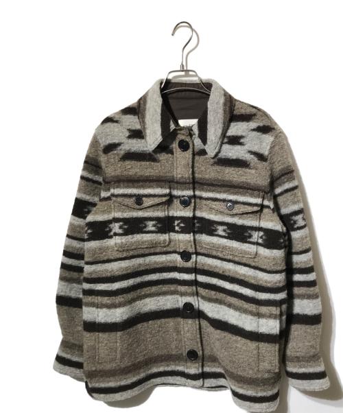 ISABEL MARANT ETOILE（イザベルマランエトワール）ISABEL MARANT ETOILE (イザベルマランエトワール) GASTONIウールジャケット マルチカラー サイズ:34の古着・服飾アイテム