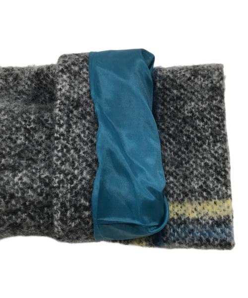 de...dacca（ドゥダッカ）de...dacca (ドゥダッカ) 大柄チェックフーデッドコート グレー サイズ:38の古着・服飾アイテム