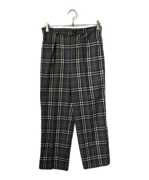 Burberry's（バーバリー）Burberry's (バーバリーズ) ウールブレンドノヴァチェックパンツ グレー サイズ:42の古着・服飾アイテム