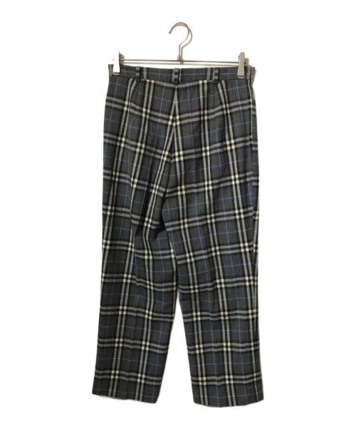 Burberry's（バーバリー）Burberry's (バーバリーズ) ウールブレンドノヴァチェックパンツ グレー サイズ:42の古着・服飾アイテム