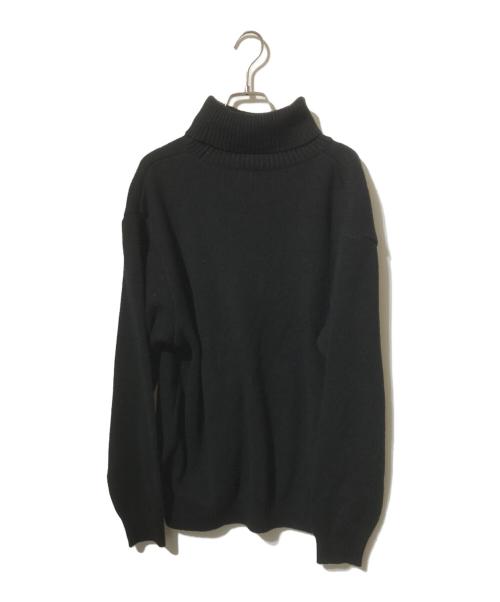 Hysteric Glamour（ヒステリックグラマー）Hysteric Glamour (ヒステリックグラマー) HYSTERIC TIMES刺繍 タートルネックセーター ブラック サイズ:Lの古着・服飾アイテム