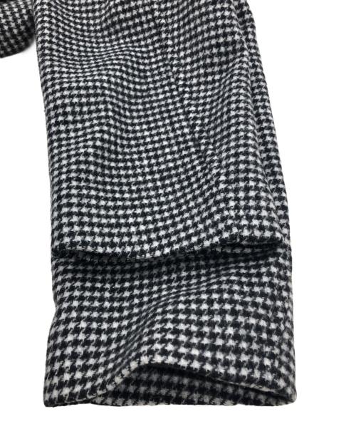 Plage（プラージュ）Plage (プラージュ) ハウンドトゥース double button コート ホワイト×ブラック サイズ:FREEの古着・服飾アイテム