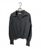MIESROHEミースロエ）の古着「washableオープンカラーデザインカシミアニットカーディガン」｜グレー