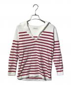 MADISON BLUEマディソンブルー）の古着「SAILOR BORDER L/S TEE/カットソー」｜レッド×ホワイト