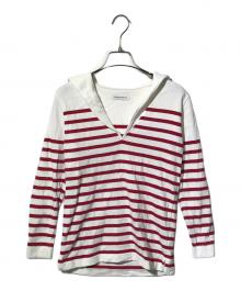 MADISON BLUE（マディソンブルー）の古着「SAILOR BORDER L/S TEE/カットソー」｜レッド×ホワイト