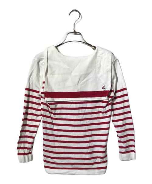 MADISON BLUE（マディソンブルー）MADISON BLUE (マディソンブルー) SAILOR BORDER L/S TEE/カットソー レッド×ホワイト サイズ:xsの古着・服飾アイテム