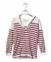 MADISON BLUE（マディソンブルー）の古着「SAILOR BORDER L/S TEE/カットソー」｜レッド×ホワイト