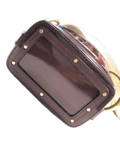 Chloe（クロエ）Chloe (クロエ) ROY ロイ ミニ 2WAY レザーショルダーバッグ ボルドーの古着・服飾アイテム