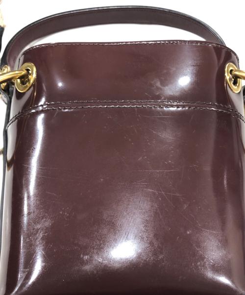 Chloe（クロエ）Chloe (クロエ) ROY ロイ ミニ 2WAY レザーショルダーバッグ ボルドーの古着・服飾アイテム
